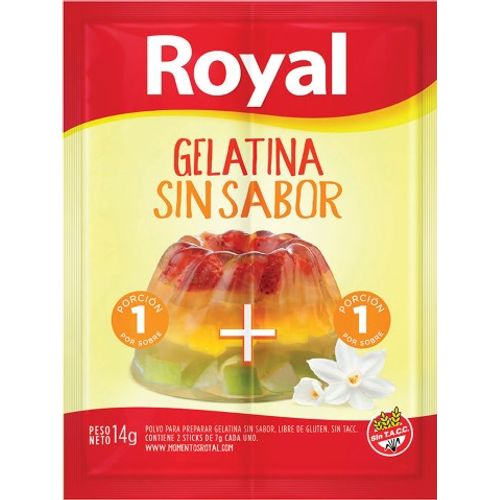 ROYAL GELATINA  SIN SABOR X 14 GRS                                                                  